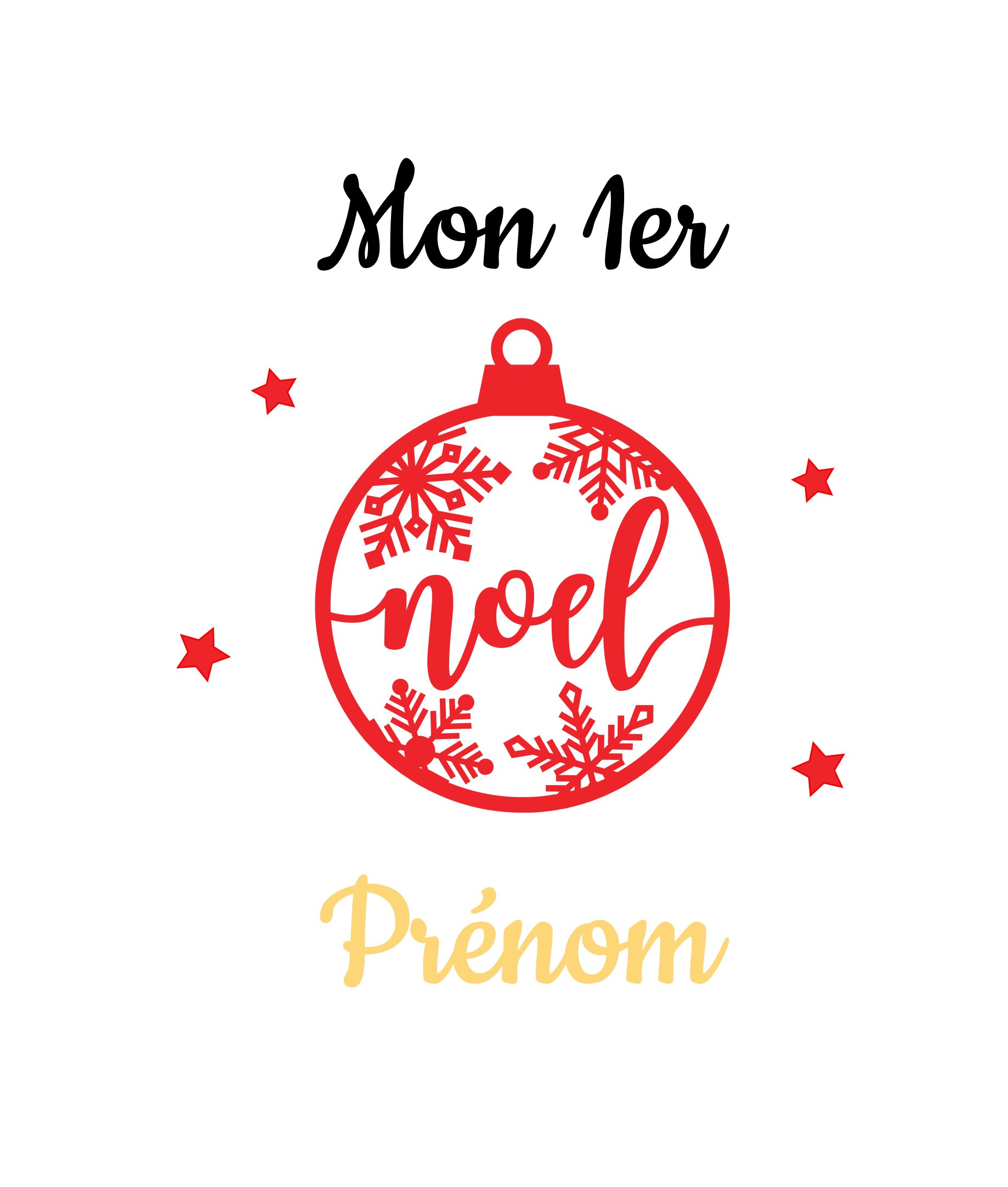 Body 1er Noël 6 motifs au choix – Image 4