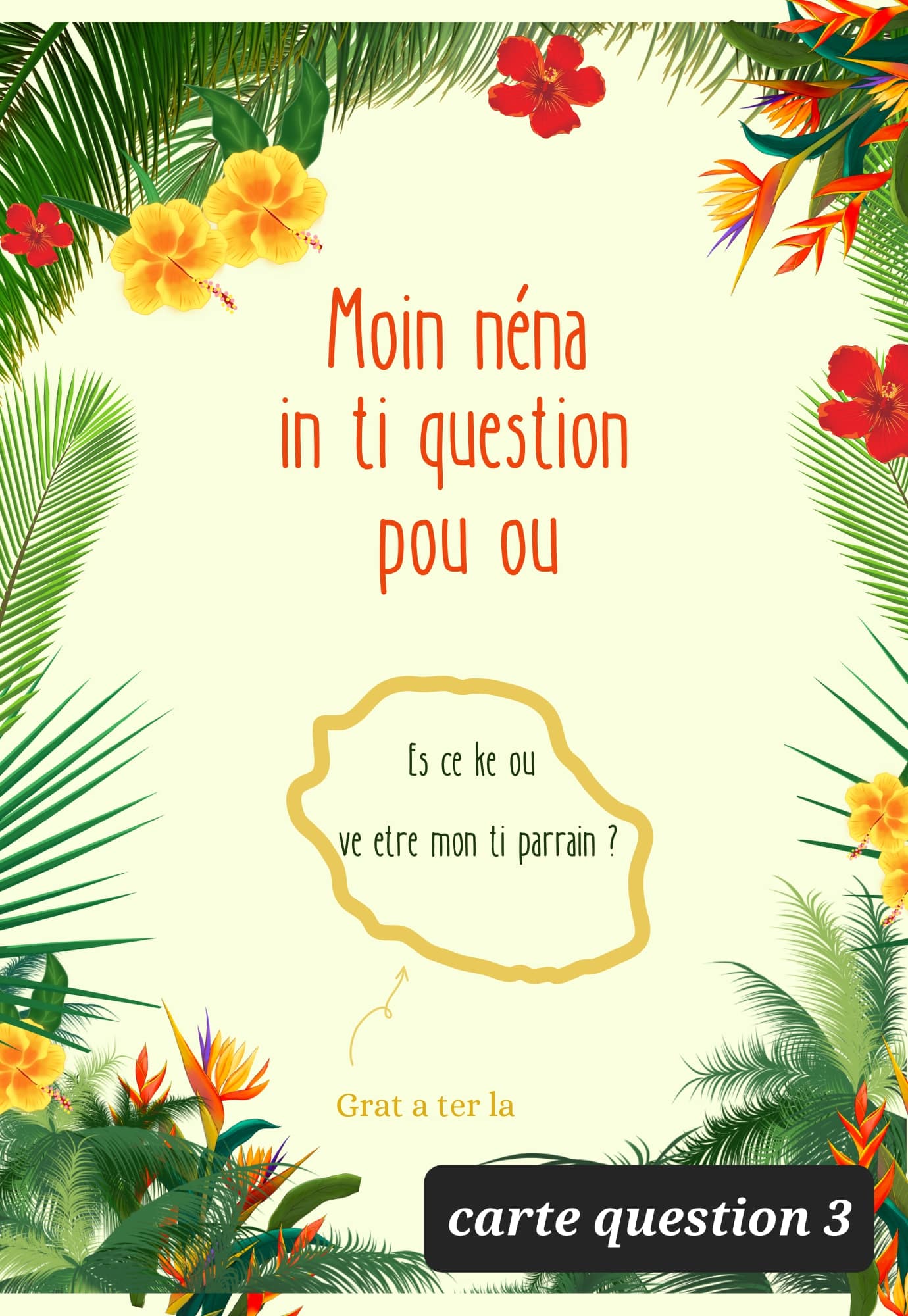 Carte à gratter "j'ai une question" – Image 5