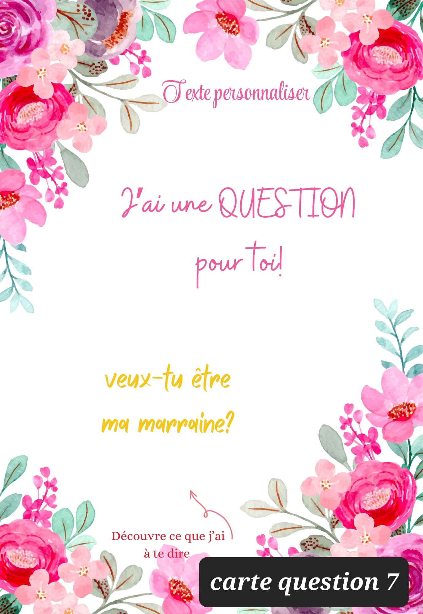 Carte à gratter "j'ai une question"