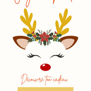 Carte à gratter sur le thème de Noël