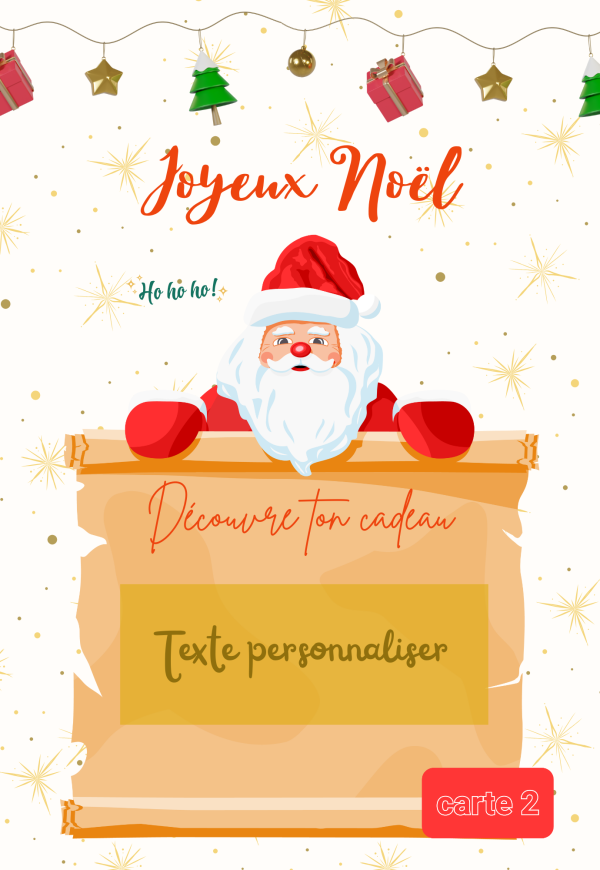 Carte à gratter sur le thème de Noël – Image 3