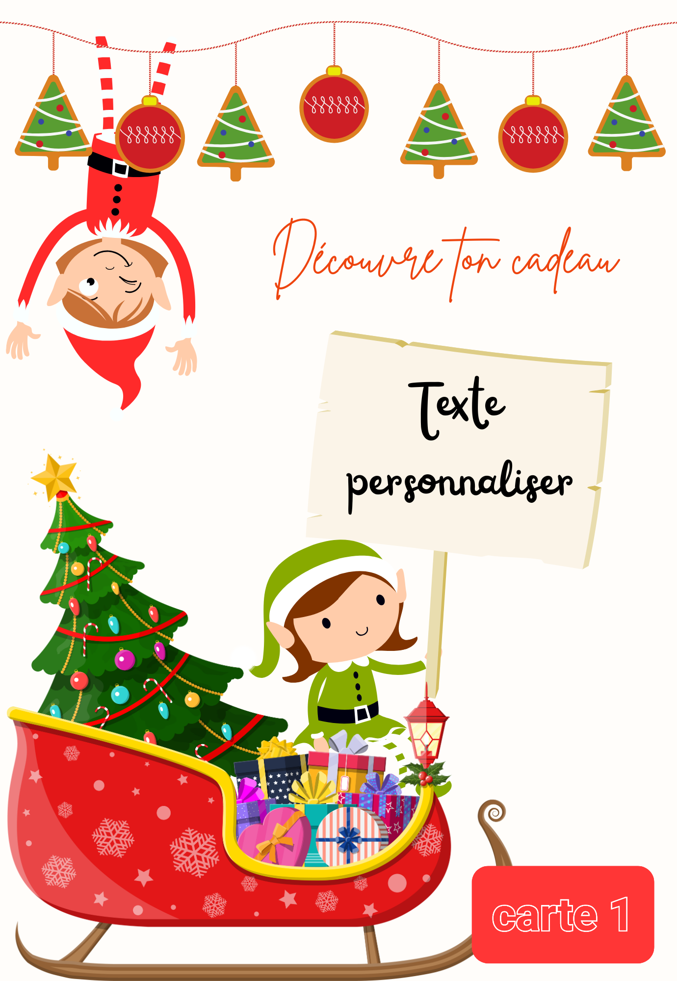 Carte à gratter sur le thème de Noël – Image 7