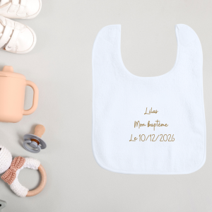 Bavoir personnalisé pour bébé – Un indispensable unique au prénom de votre enfant