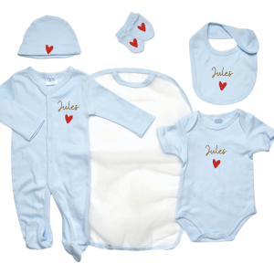 Ensemble de naissance personnalisé – Le cadeau idéal pour accueillir bébé