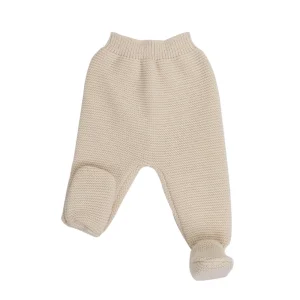 Pantalon en maille beige 0-1 mois