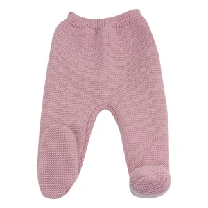 Pantalon en maille rose 0-1 mois