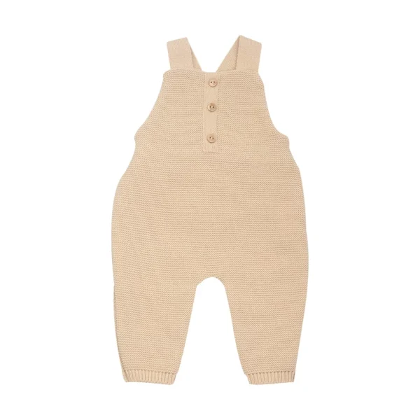 Salopette en maille Camel 1-3 mois