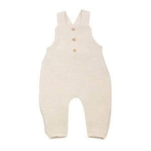Salopette en maille Beige