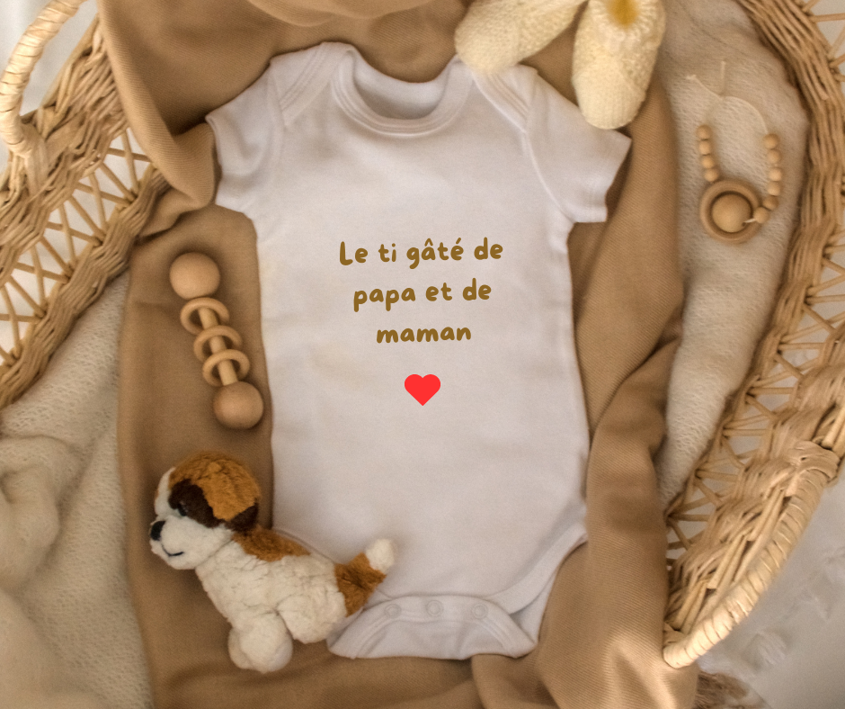 Body personnalisé "ti gaté de papa et de maman"