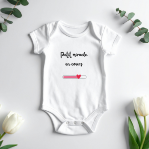 Body personnalisé "petit miracle en cours "